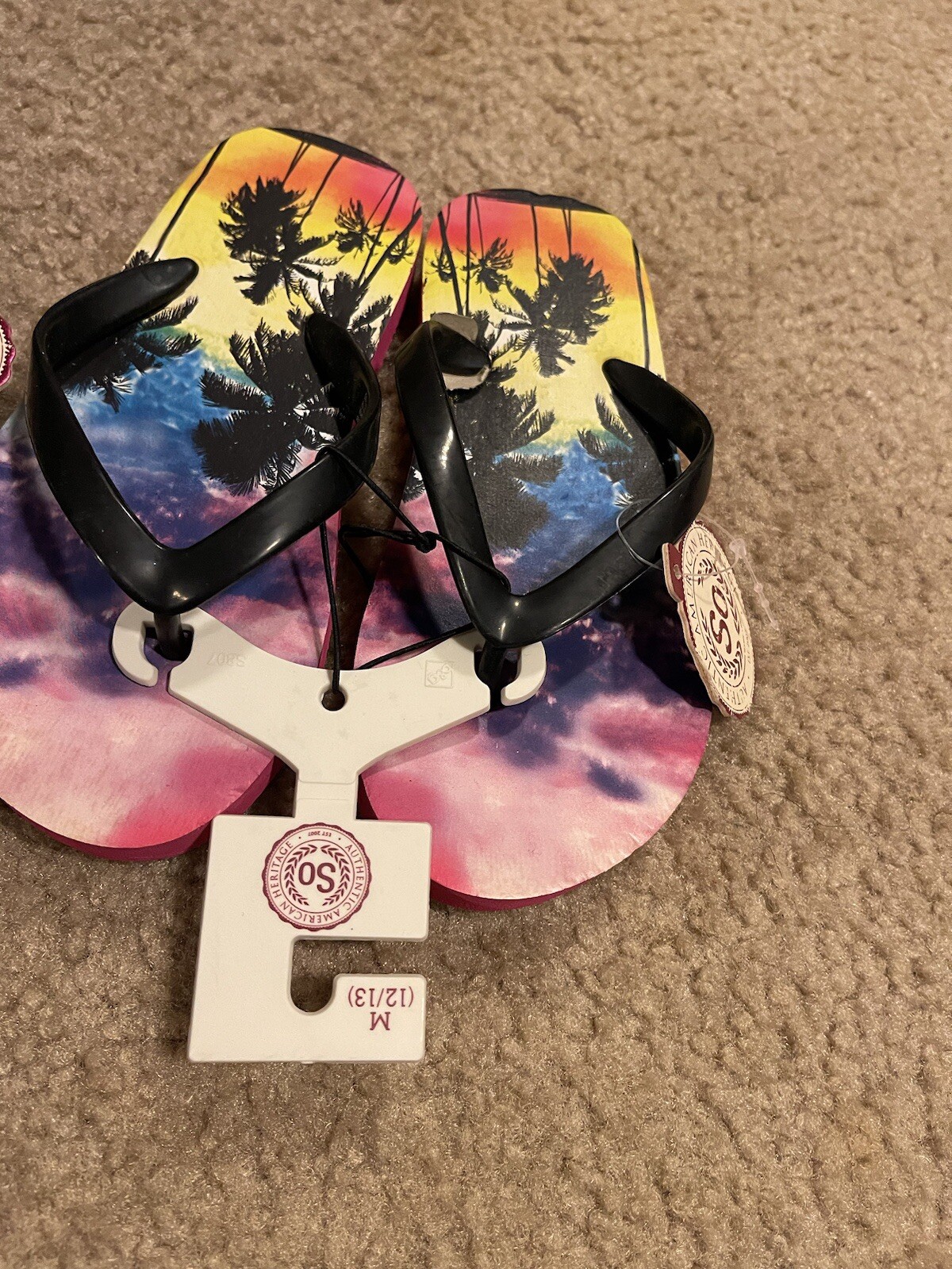 Lotto di 6 infradito scarpe bambina nuove taglia 12 13