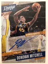 Donovan Mitchell ROOKIE AUTO 2017-18 Panini Prestige Basketball RC Bonus Shots