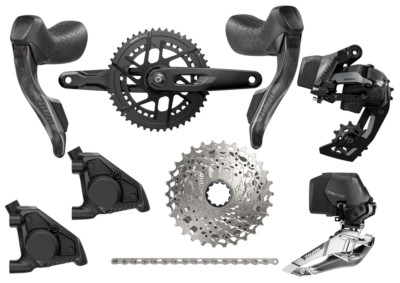SRAM RIVAL AXS E1, 2x12 Gruppe Powermeter, 2026, Disc Flatmount, NEU