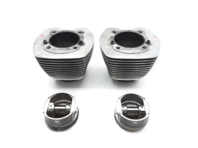 Front Rear Cylinder Jugs w Pistons 2004 Harley Softail Standard FXST 2916A