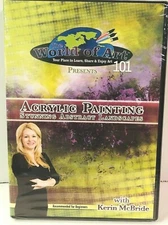 World of Art 101 Acrylic Painting Instructional DVD Beginner Landscapes R1 NEW