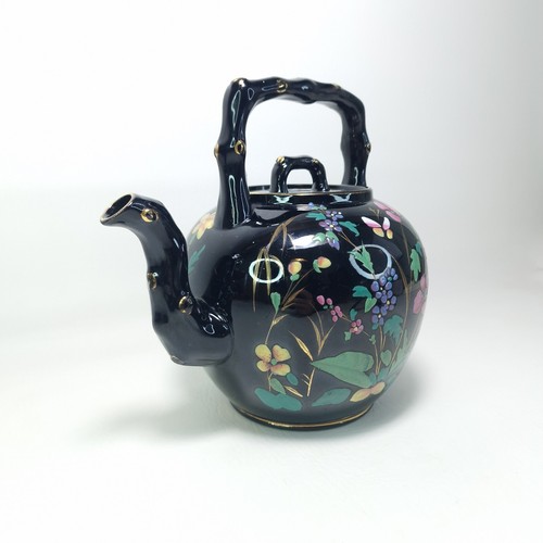 Teiera Jetware in ebano nero Ridgway di Dudson Jackfield | antica vittoriana c1870 - Foto 2 di 21