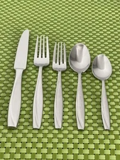 Oneida CAMLYNN Stainless Frosted Handle & Glossy Flatware Smart Choice A24WU