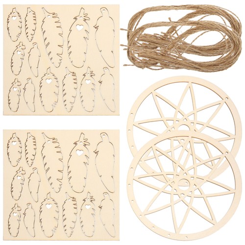 MONCAP – Kit De 6 Attrape-rêves à Fabriquer En Cœur – Arc-en-ciel – Activité DIY Pour Enfants Dès 3 Ans