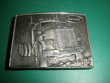 Belt Buckle Peterbilt Truck Cab 3"x2" EUC