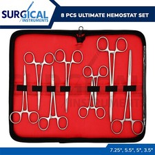 Ultimate Hemostat Set, 8 Pcs Ideal for hobby tool, electronics, KIT-4 German G