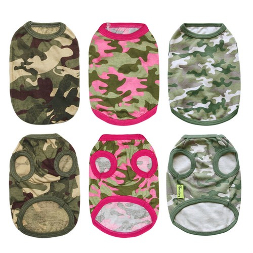 Chihuahua Boy Dog Clothes Army Camouflage T Shirt Puppy Pet Dog