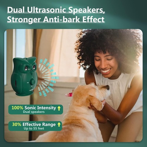 Dual Ultrasonic Bark Control Device - Safe & Rechargeable for Indoor/Outdoor Use - Picture 4 of 9