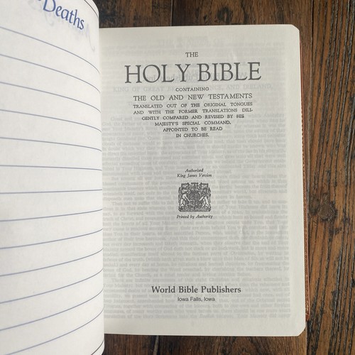 Heilige Bibel Referenzausgabe ~ KJV roter Buchstabe ~ gebundenes Leder ~ F54BR ~ personalisiert - Bild 9 von 12
