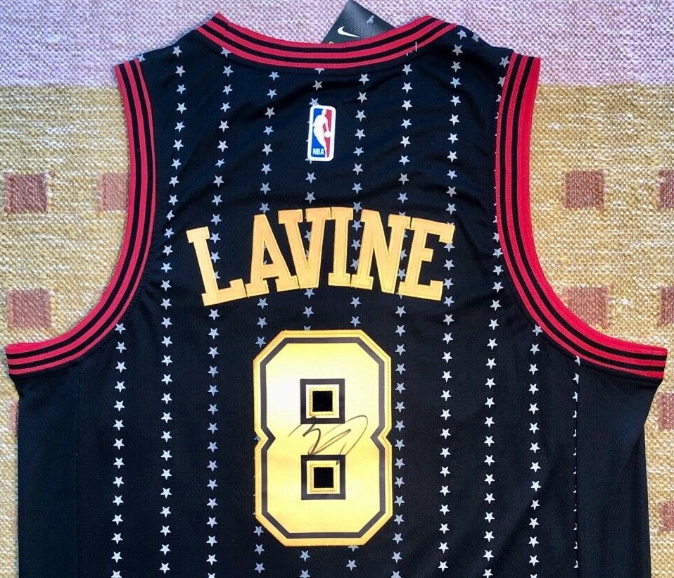 Zach Lavine Signed Autograph Chicago Bulls NBA Jersey RARE UCLA