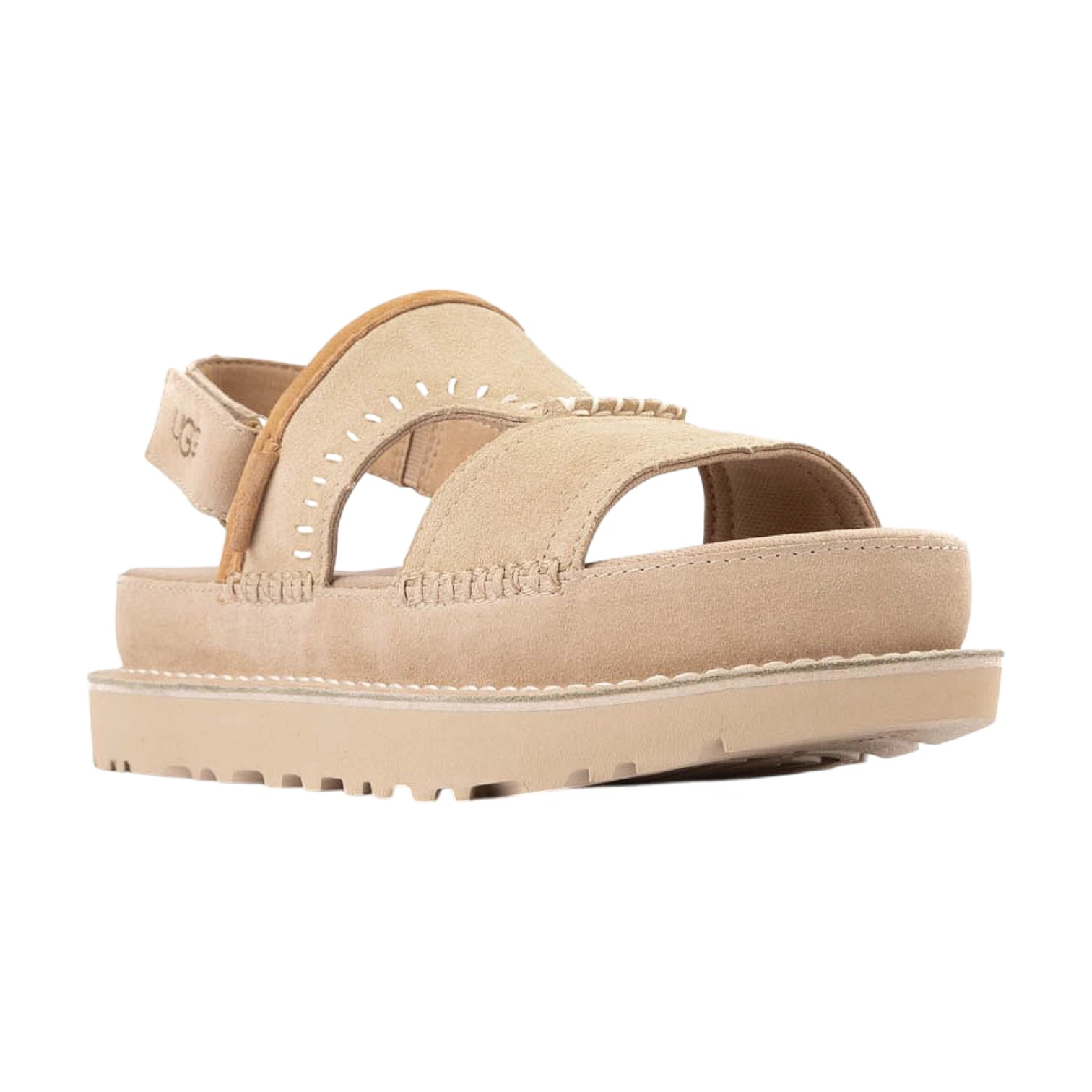 Sandali da donna UGG Goldens Regenerate scamosciati sabbia taglia 9 US [1167369]