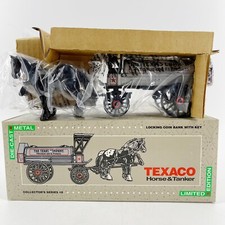 Vintage Ertl 1991 Texaco Horse  Tanker Limited Edition Diecast Metal New in Box