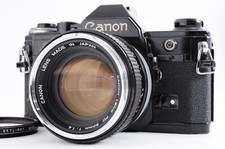 Read Canon AE-1 Black SLR 35mm Film Camera FD 50mm F/1.4 Exc   JAPAN 2639