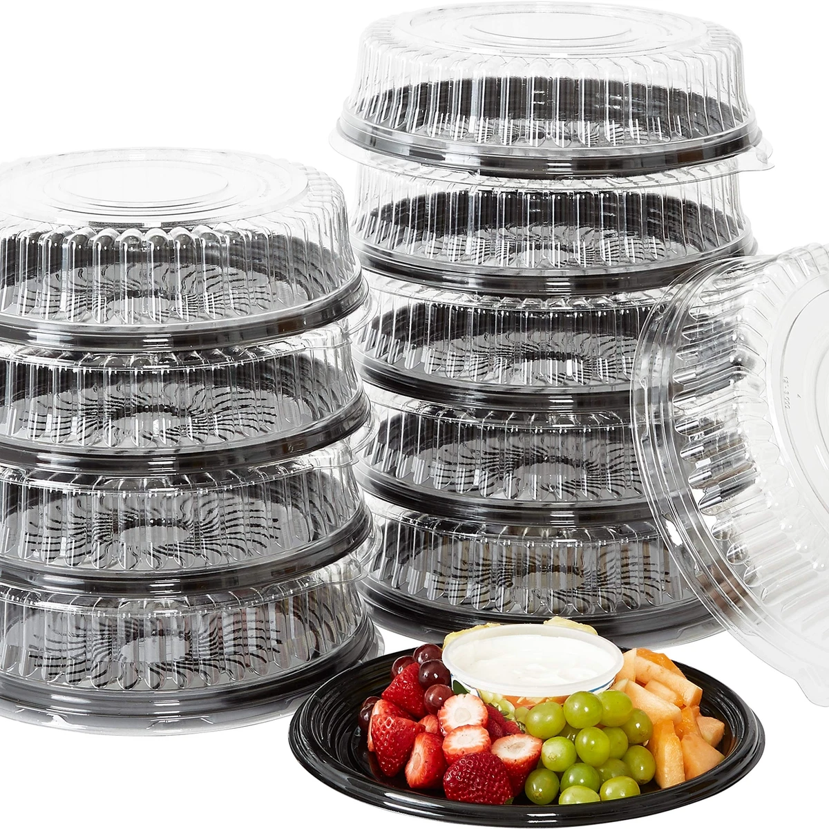 Large plastic serving 2024 platters