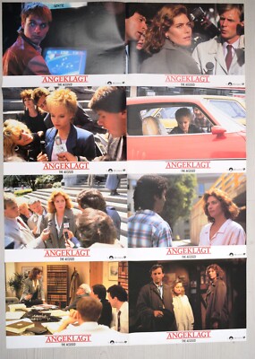 E357 8x Aushangfotos ANGEKLAGT / The Accused  Jodie Foster / Kelly McGillis