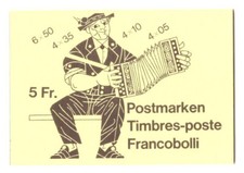 4 Briefmarkenheftchen Schweiz (ESST) siehe unten!