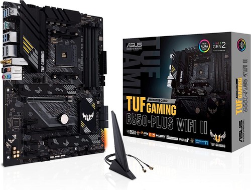 ASUS TUF GAMING B550-PLUS WIFI II AM4 AMD B550 SATA 6Gb/s ATX AMD Motherboard