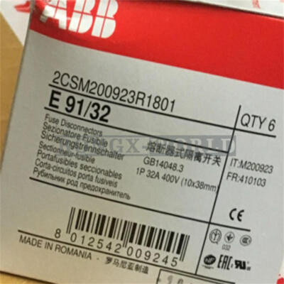 6PCS NEW ABB E91/32 E9132 Din Rail Fuse Holder