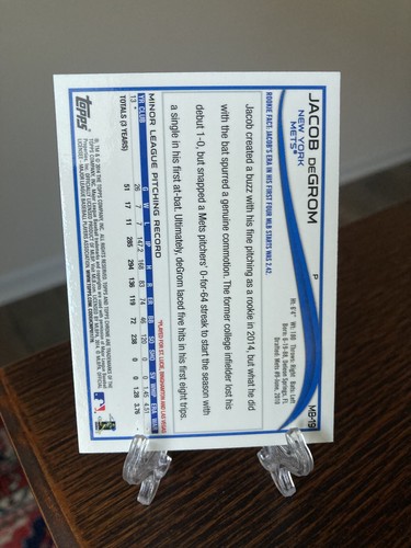 JACOB DEGROM 2014 TOPPS CHROME UPDATE #MB19 ROOKIE RC NM+ CY YOUNG HOF? Clean! - Picture 2 of 3