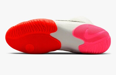 NEW Nike Tawa SE Men Wrestling Shoes, White/Crimson/Orange  display picture 2