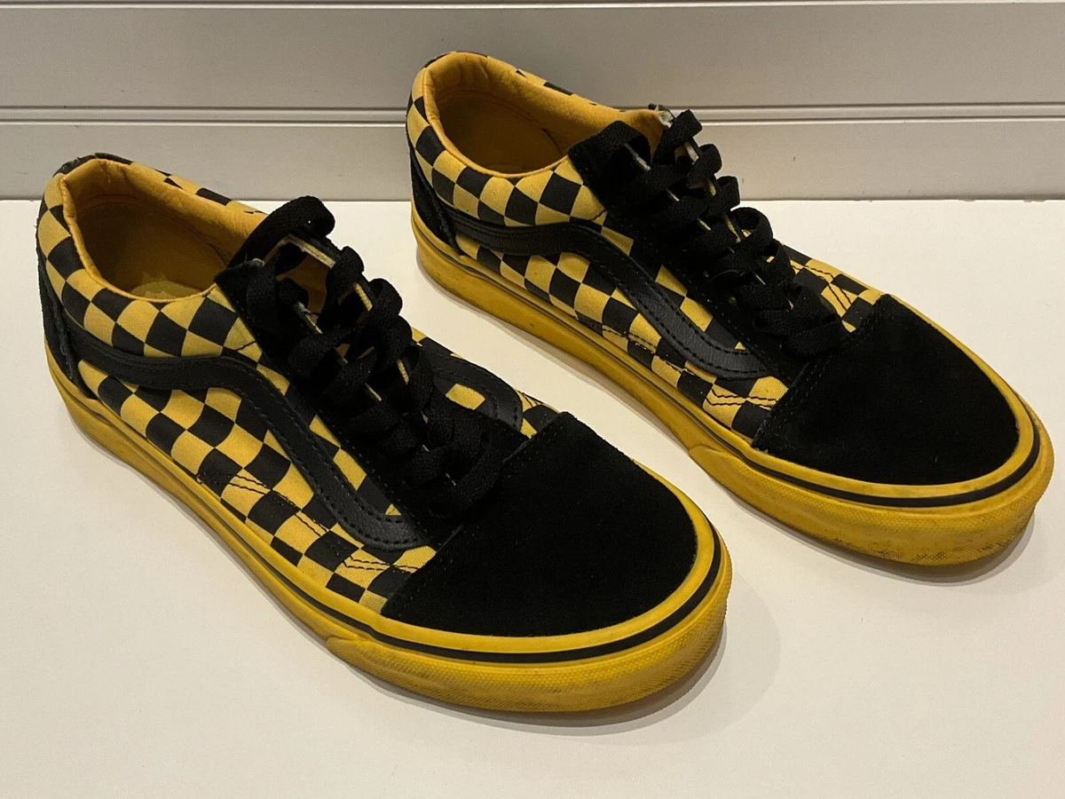 Vans - Old Skool Yellow Checkerboard Sneakers