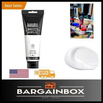 High-Quality 250ml Acrylic Paint Tube - Titanium White, Perfect for Color Mixing