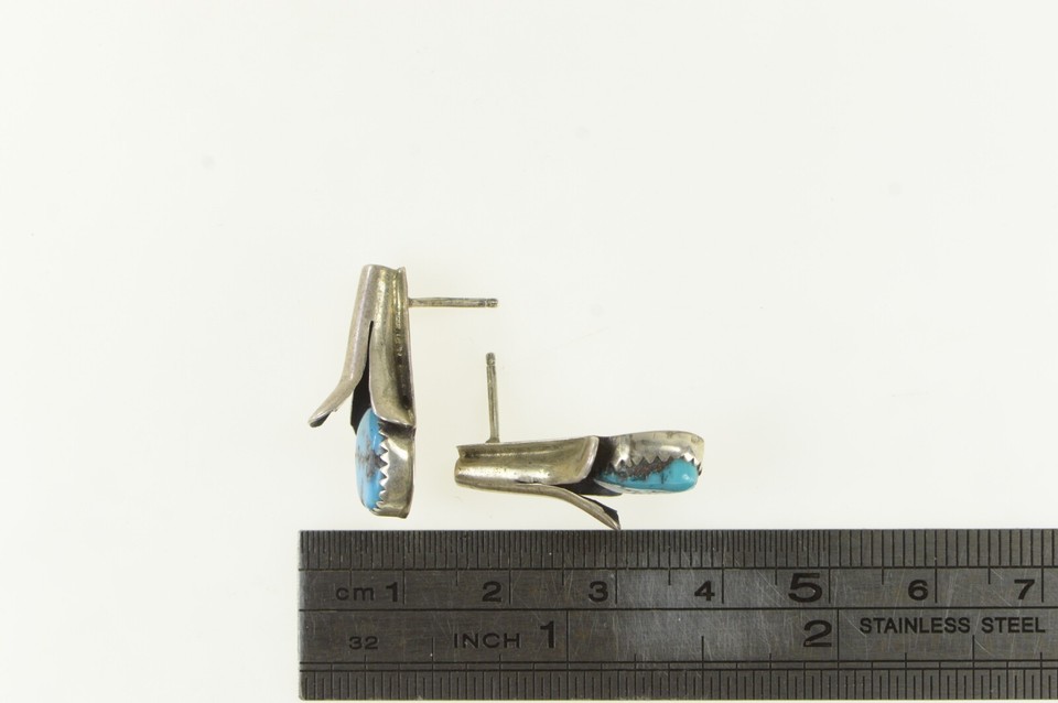 Sterling Silver Turquoise Southwestern Squash Blossom Earrings *64 eBay