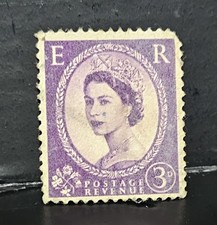 Order 31 - 1952 - 1954 - 3d - Dorothy Wilding Portrait Queen Elizabeth II
