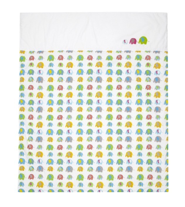 COPRILETTO/COPRILETTO LETTINO PER BAMBINO - GRANDE 110cm x 135cm 100% COTONE ELLEFUNK foto 3