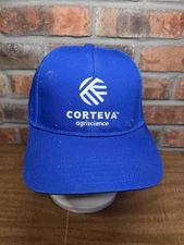 Vintage Corteva Agriscience Agriculture Farm Blue Mesh Snapback Hat