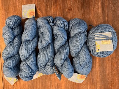 6 x Mirasol HAP'I - 100% Cotton - Aran Weight - ''Royal Blue''
