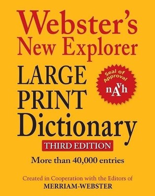 Webster's New Explorer Large Print Dictionary, T (Gebundene Ausgabe) (US IMPORT)