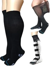 LORVVDE 2 Pairs Replacement Sock Liner for Orthopedic Cast Walking boot Air C...