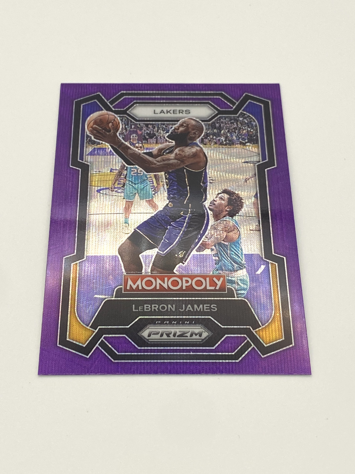 2023-24 Panini Prizm Monopoly - LeBron James #40 Purple Wave Prizm