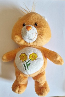 Care Bears Friend Bär 2002 Stofftier Plüschtier Pfirsich Orange Sonnenblume Vintage 8 Zoll