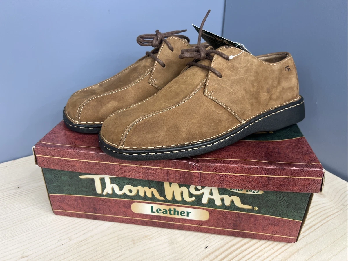 EUC! Thom McAn Classic Brown Leather Oxfords Mens dress shoes Sz 12 Classic Cognac Light Brown Men main image 3