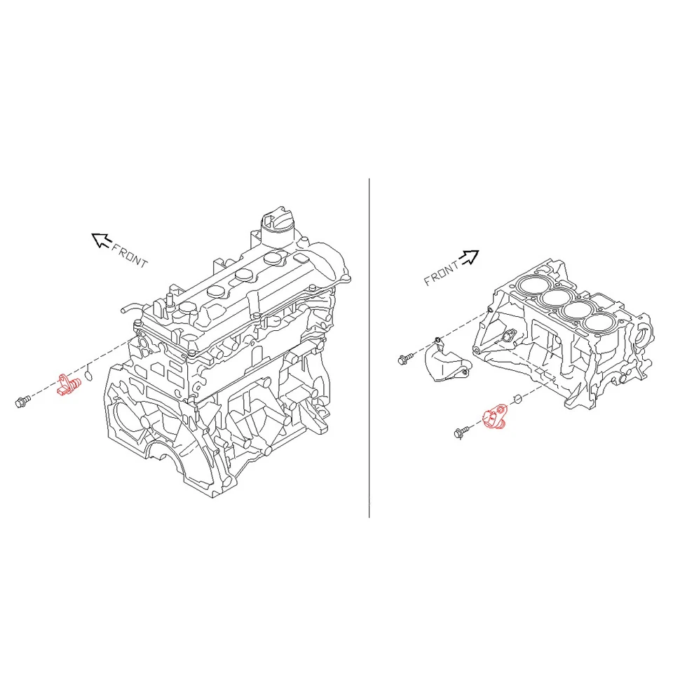 Fits 2005-12 Nissan Bluebird Sylphy Compact Sedan G11 Crankshaft Position Sensor - Изображение 4 из 4