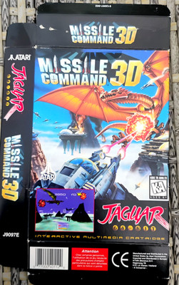 Missile Command 3D DISPLAY BOX Atari Jaguar- Damaged - # 06
