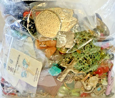 5 Lbs Junk Craft Mixed Jewelry Lot NON-WEARABLE Broken Jewelry