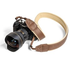 Padded Genuine Leather Camera Strap, Shoulder Strap or Neck Strap for DSLR/SL...