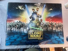 Star Wars The Clone Wars Original 2008 Double Sided Quad Poster George Lucas