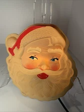 Blow Mold Noma Santa Face No Box Lights Up