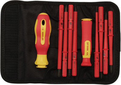 XP1000 Draper 05721 Vde-Drehschrauber-Set Mit Austauschbarer Klinge, 10-Teilig, 