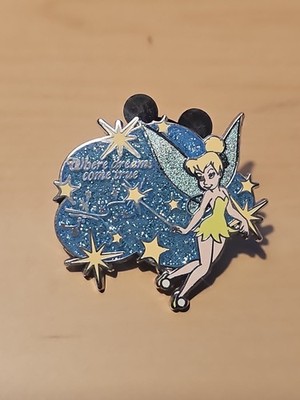 Where Dreams Come True Exclusive Pixie Dust Tinkerbell Pin Disney 54034.