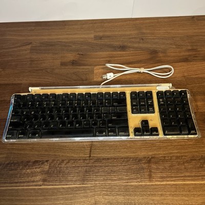 Apple Pro Keyboard M7803 - Wired (USB) - Black And Clear - Fully Working