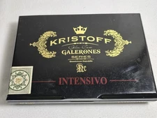 Kristoff Galerones Intensivo Glen Case Wood Cigar Box - Empty