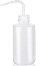 Plastic Squeeze Bottle Leak Proof, 250ml 8.5oz White Wash Bottle Chemical, ...