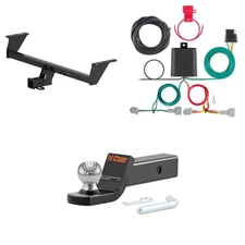 CURT Trailer Hitch Package 2in Receiver, Wiring Harness, 45134 Ball Mount #13377