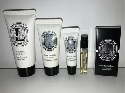 Diptyque Eau Duelle EDP 2ml Travel Set-Face Cream-Body Lotion-Lip Balm-Luxury!!!