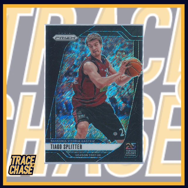 2024-25 Panini Prizm Euroleague Basketball Tiago Splitter Black Shimmer 1/1 #142
